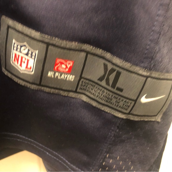 Nike On Field NFL Authentic Seattle Seahawks #3 Wilson Fan men's Blue Jersey - Picture 15 of 15